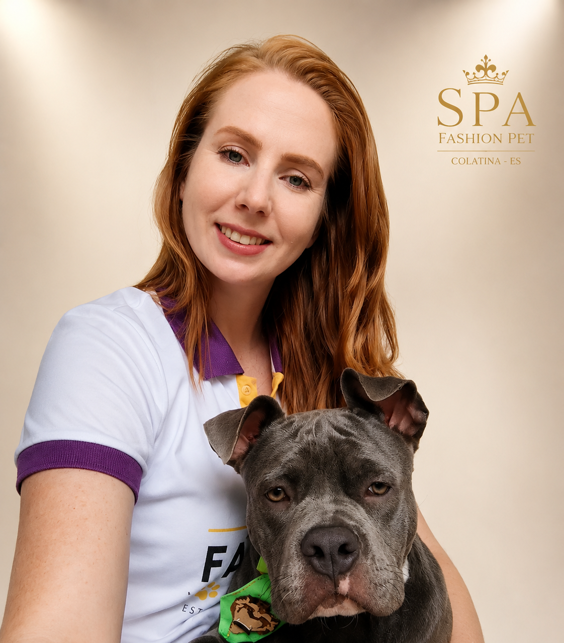 Atendimento carinhoso com pet no SPA FASHION PET